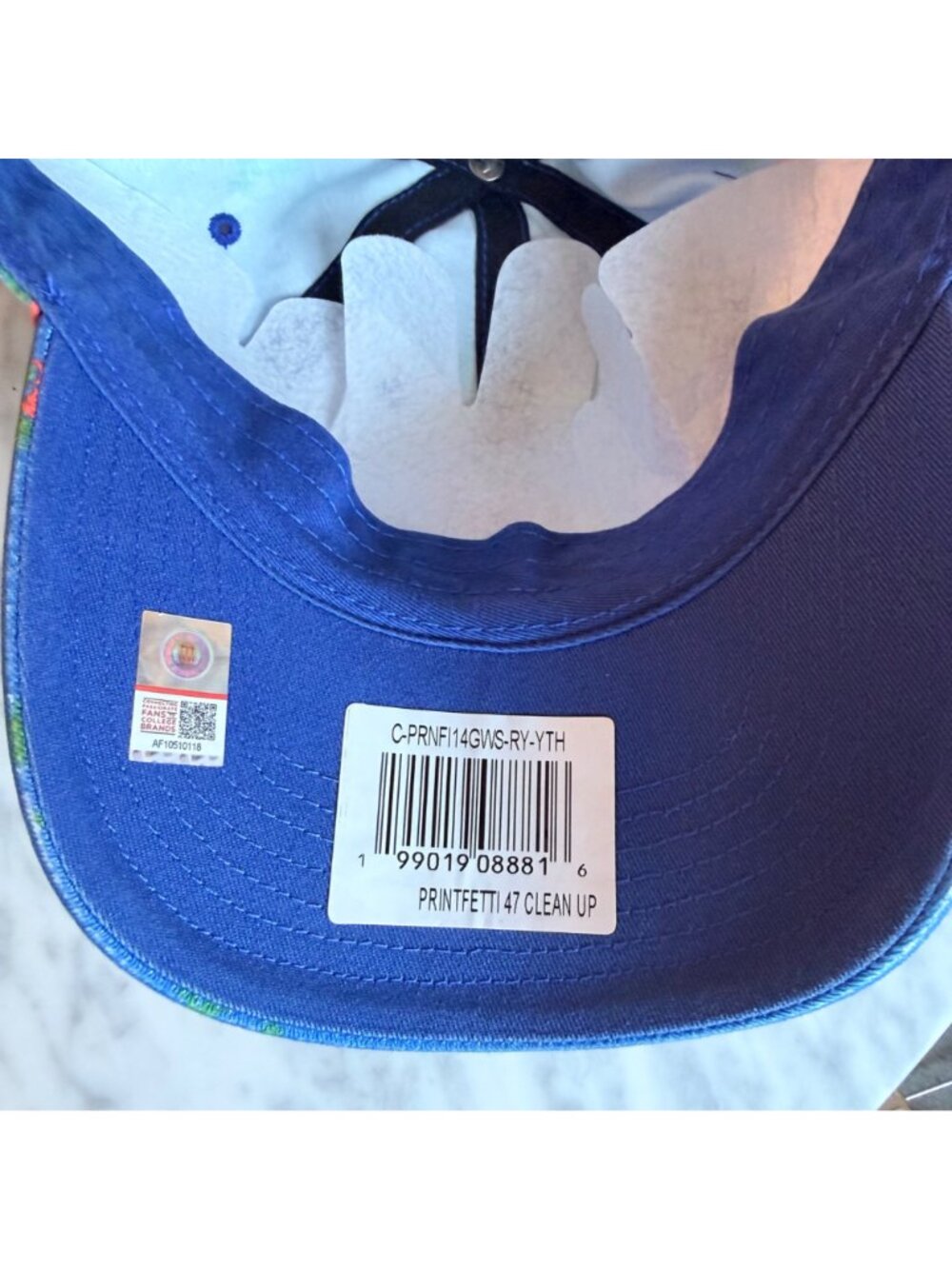 Florida Gators Youth 47 Clean Up Adjustable Hat Blue With Alligator Print - Picture 3 of 4